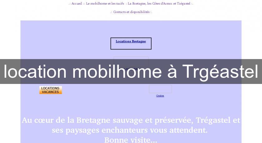 location mobilhome à Trgéastel