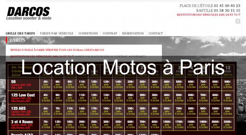 Location Motos à Paris Location Motos à Paris