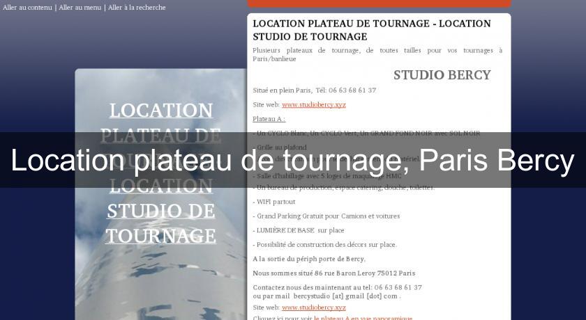 Location plateau de tournage, Paris Bercy Location plateau de tournage, Paris Bercy