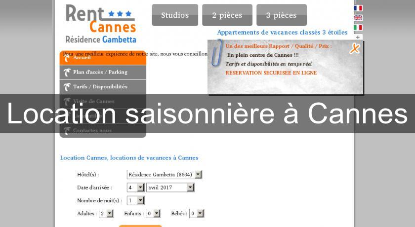 Location saisonnière à Cannes Location saisonnière à Cannes