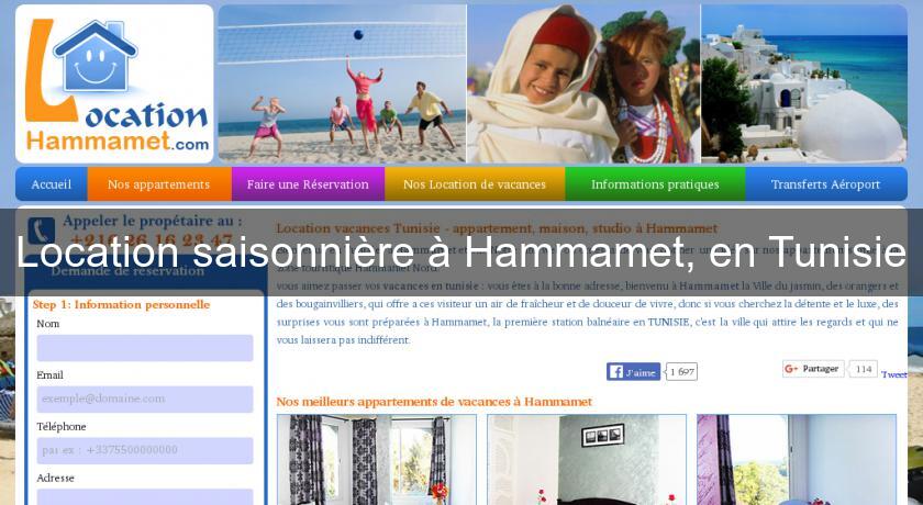 Location saisonnière à Hammamet, en Tunisie Location saisonnière à Hammamet, en Tunisie
