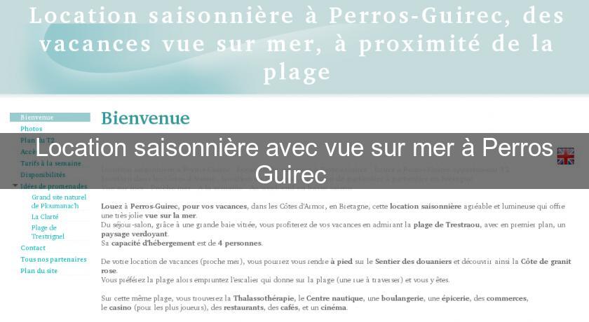 Location saisonnière avec vue sur mer à Perros Guirec Location saisonnière avec vue sur mer à Perros Guirec