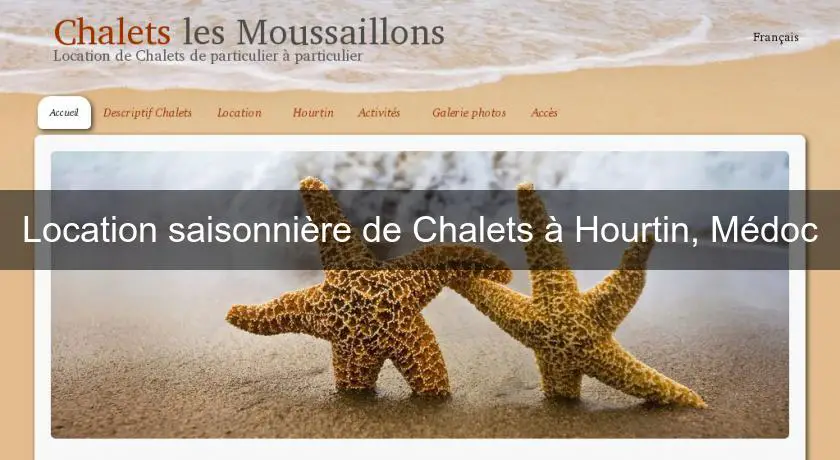Location saisonnière de Chalets à Hourtin, Médoc