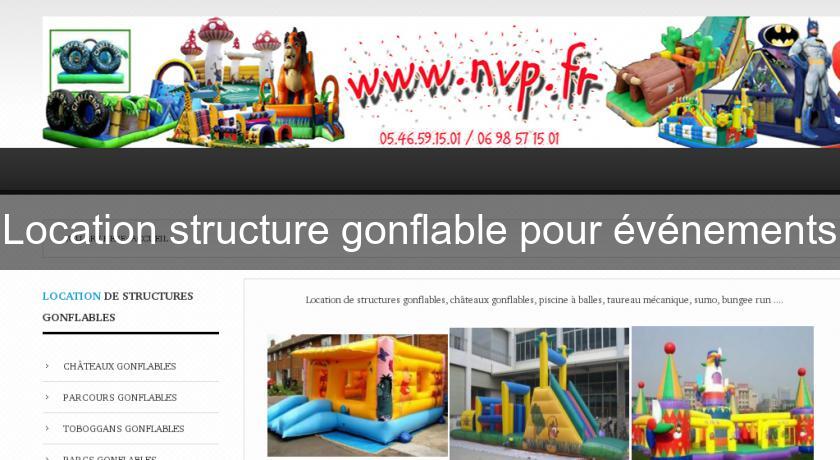 Location structure gonflable pour événements Location structure gonflable pour événements