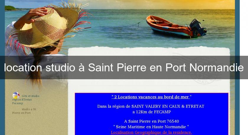 location studio à Saint Pierre en Port Normandie