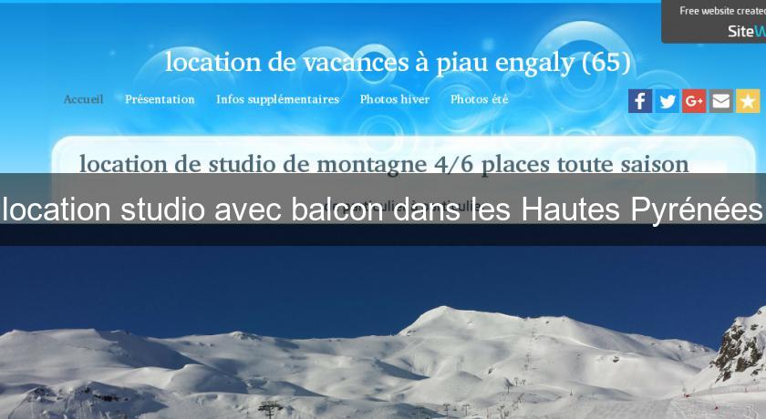 location studio avec balcon dans les Hautes Pyrénées