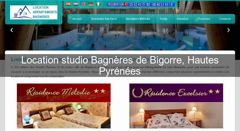 Location studio Bagnères de Bigorre, Hautes Pyrénées Location studio Bagnères de Bigorre, Hautes Pyrénées