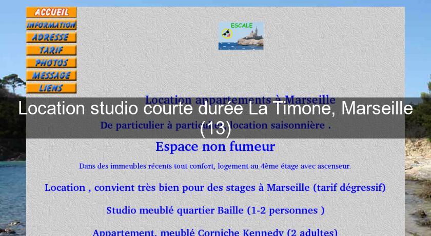 Location studio courte durée La Timone, Marseille (13) Location studio courte durée La Timone, Marseille (13)