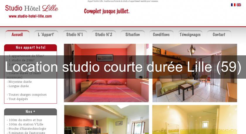 Location studio courte durée Lille (59)