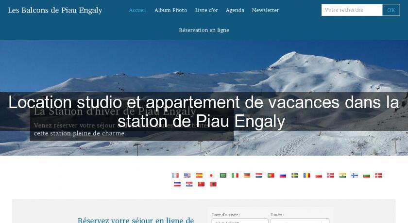 Location studio et appartement de vacances dans la station de Piau Engaly 