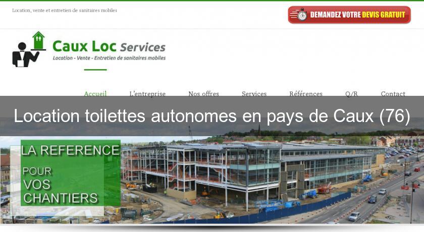 Location toilettes autonomes en pays de Caux (76)