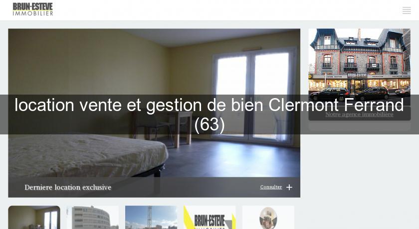 location vente et gestion de bien Clermont Ferrand (63) location vente et gestion de bien Clermont Ferrand (63)