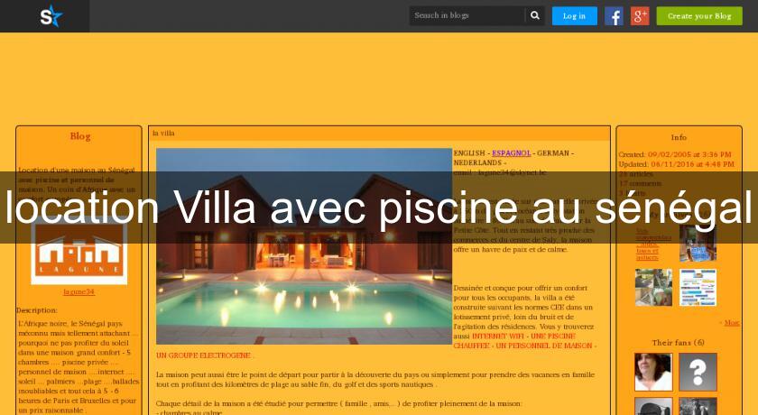 location Villa avec piscine au sénégal location Villa avec piscine au sénégal