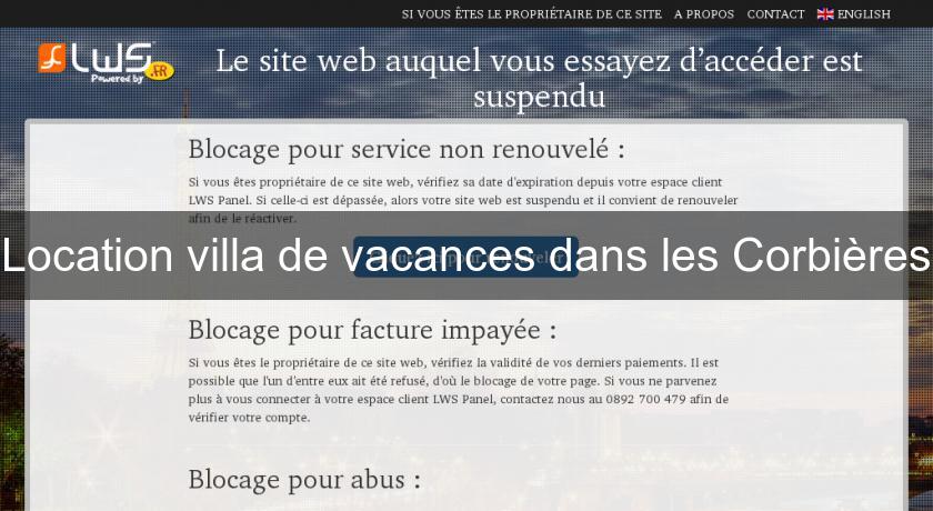 Location villa de vacances dans les Corbières Location villa de vacances dans les Corbières