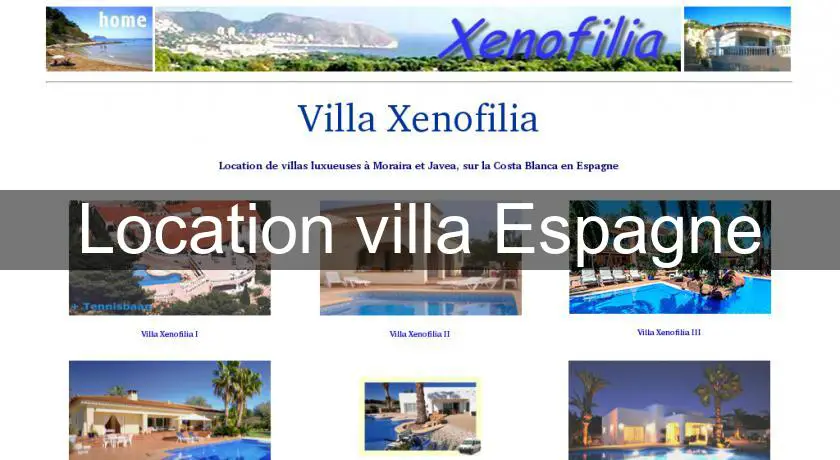Location villa Espagne