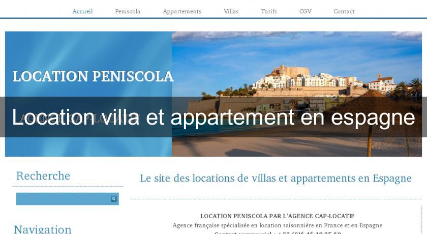 Location villa et appartement en espagne