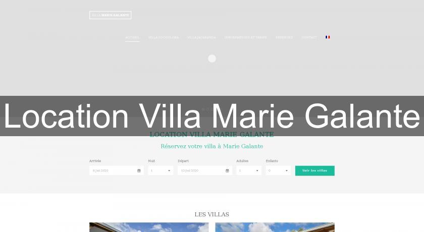 Location Villa Marie Galante