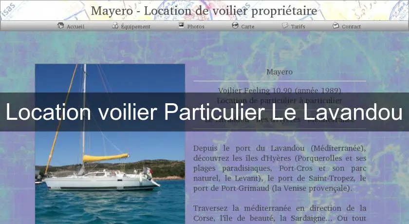 Location voilier Particulier Le Lavandou