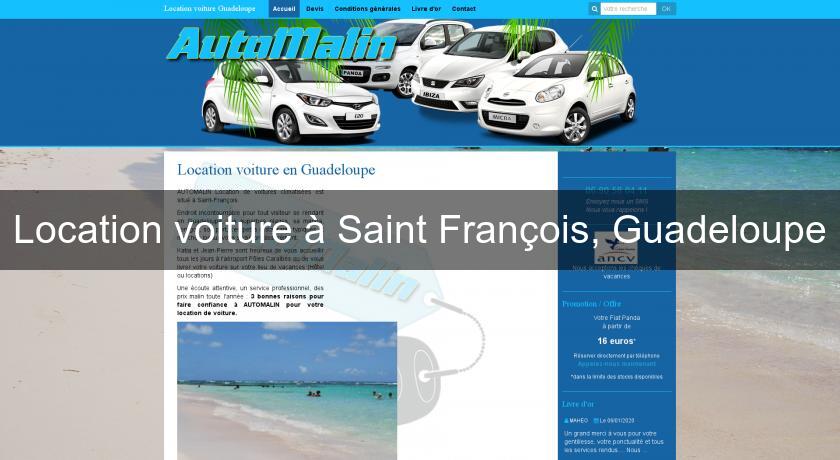 Location voiture à Saint François, Guadeloupe