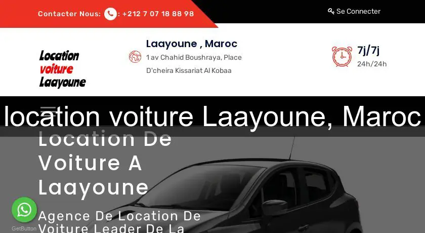 location voiture Laayoune, Maroc