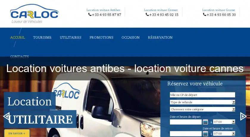 Location voitures antibes - location voiture cannes