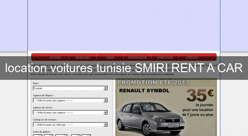 location voitures tunisie SMIRI RENT A CAR