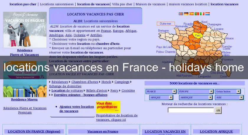 locations vacances en France - holidays home