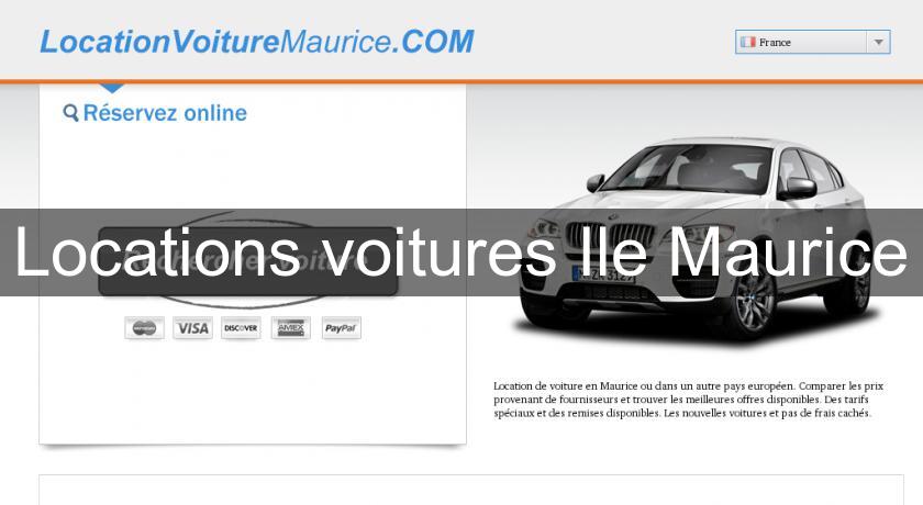 Locations voitures Ile Maurice