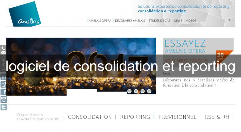 logiciel de consolidation et reporting