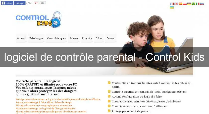 logiciel de contrôle parental - Control Kids