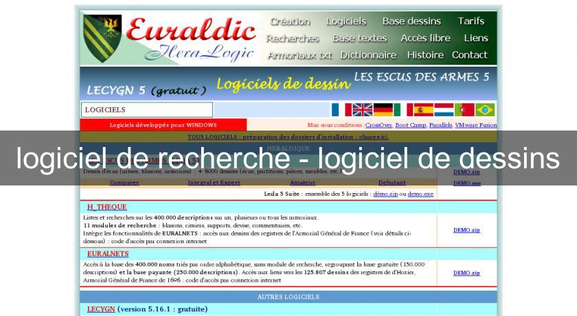 logiciel de recherche - logiciel de dessins
