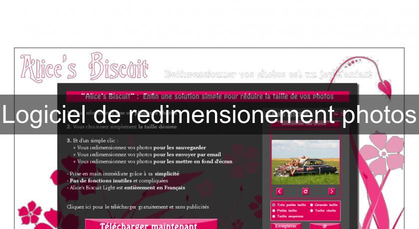 Logiciel de redimensionement photos