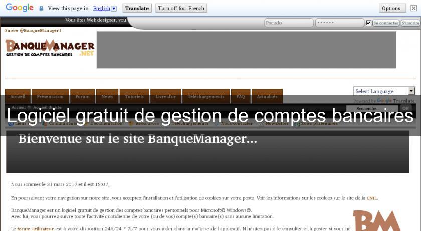 Logiciel gratuit de gestion de comptes bancaires