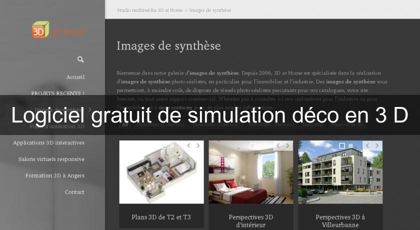 Logiciel gratuit de simulation déco en 3 D Logiciel gratuit de simulation déco en 3 D
