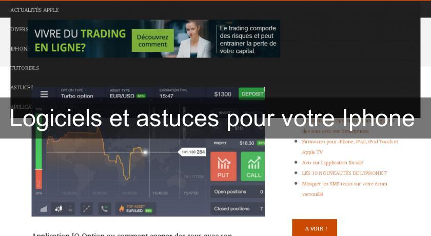 Logiciels et astuces pour votre Iphone 