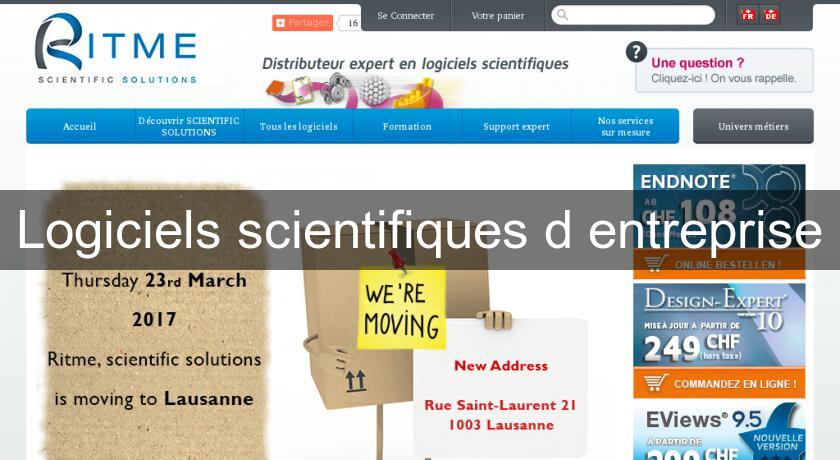 Logiciels scientifiques d'entreprise Logiciels scientifiques d'entreprise