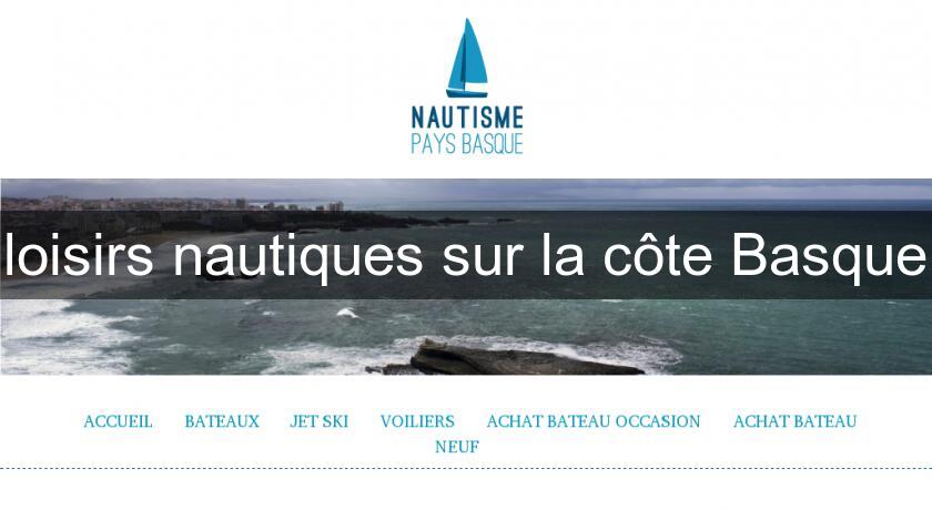 loisirs nautiques sur la côte Basque