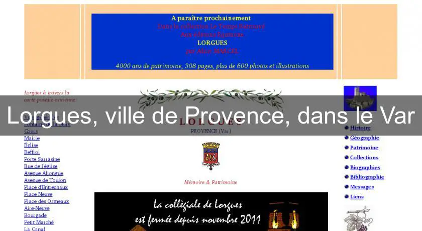 Lorgues, ville de Provence, dans le Var