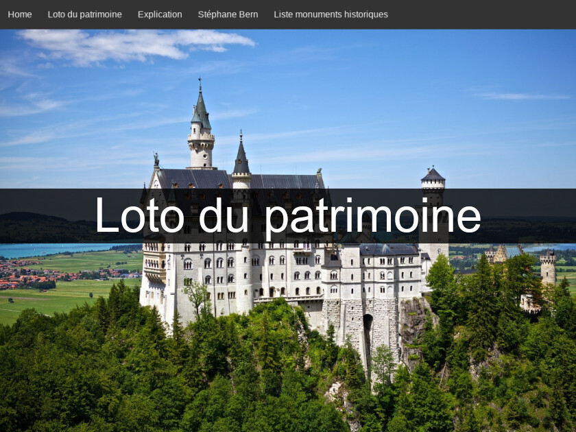 Loto du patrimoine Loto du patrimoine