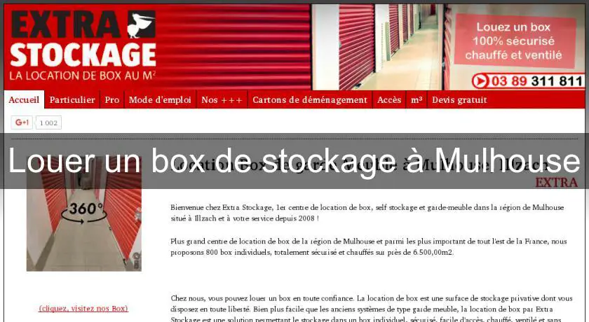 Louer un box de stockage à Mulhouse