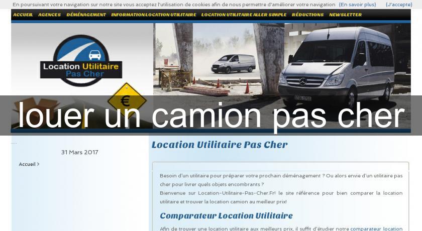 louer un camion pas cher louer un camion pas cher