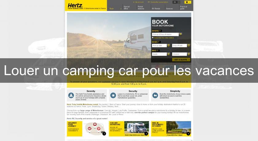 Louer un camping car pour les vacances