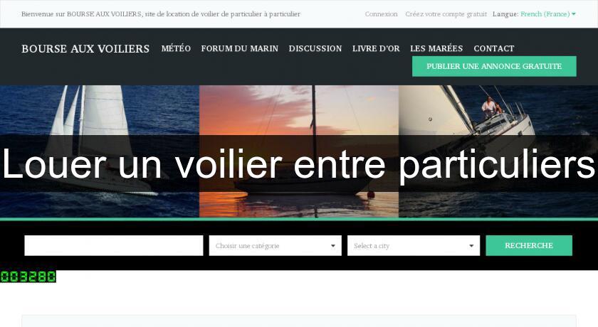 Louer un voilier entre particuliers Louer un voilier entre particuliers