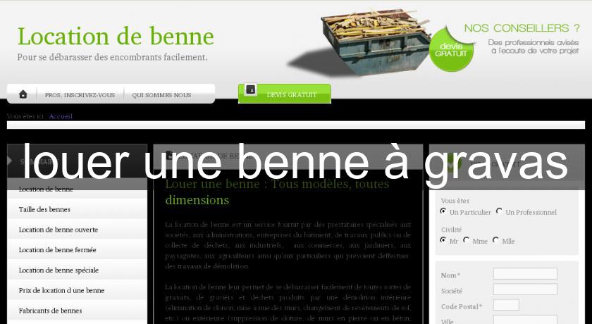 louer une benne à gravas louer une benne à gravas