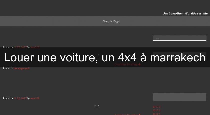 Louer une voiture, un 4x4 à marrakech