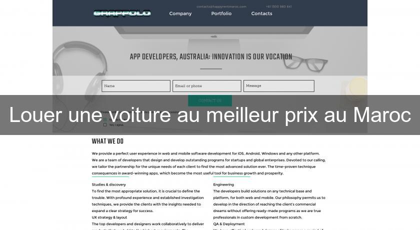 Louer une voiture au meilleur prix au Maroc Louer une voiture au meilleur prix au Maroc