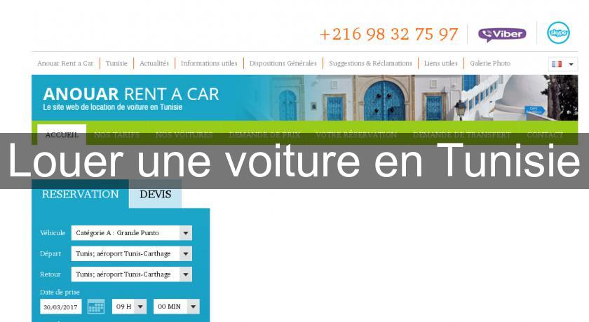 Louer une voiture en Tunisie