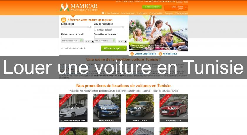 Louer une voiture en Tunisie Louer une voiture en Tunisie