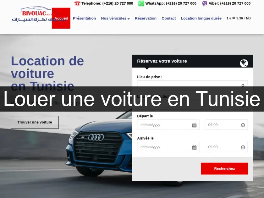 Louer une voiture en Tunisie