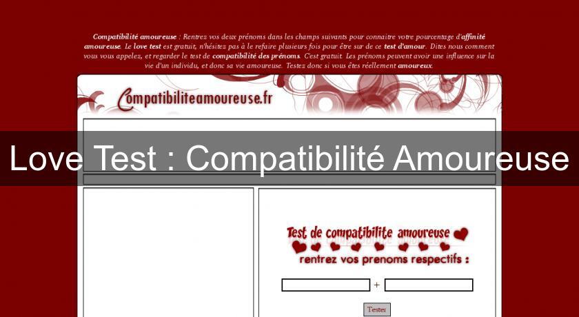 Love Test : Compatibilité Amoureuse